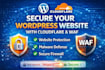 secure your wordpress website using cloudflare and waf