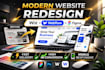 redesign setup wix website webflow page setup figma UI setup wix site page setup
