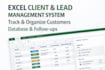 create an excel client and lead management system
