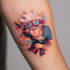 tattoo illustration anime style in lines