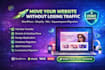 migrate your website on wordpress, shopify, wix, duda, zyro, and squarespace