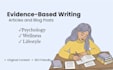 write evidence based psychology and wellness articles