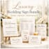 design modern elegant wedding sign bundle and printable wedding signage