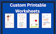 create custom printable preschool worksheets for kids