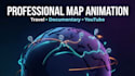 create custom map animation and route animations for videos