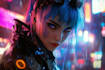 create cyberpunk and retro aesthetic characters