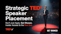be your strategic tedx speaker placement agent and publicity specialist