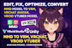 fix, pro rig vrchat vtuber model with rigging, face tracking, warudo koikatsu