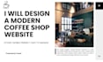 design a modern coffee shop website