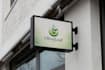 create realistic 3d logo mockup on wall or storefront sign