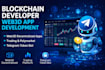 be your blockchain developer web3dapp trading ploymarket  telegram token bot