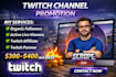 do twitch channel promotion, twitch live viewers