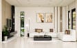 create a living room design with 3d renders