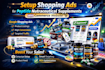 setup shopping ads for peptide nutraceutical supplement woo commerce website