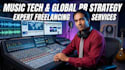 develop your music tech strategy, ai production workflow, and global PR