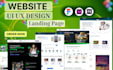 website UI UX design, figma UI UX design, figma landing page design