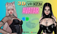 do vrchat avatar, furry avatar, 3d character, vr character, 3d model