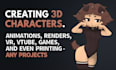 build custom 3d character with rigging