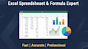 create professional excel spreadsheets and formulas