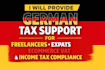provide german tax support for freelancers experts ecommerce vat and income tax