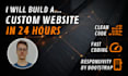 build a custom clean code website in 24 hours