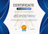 design professional award certificate with 24 hour delivery