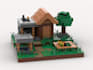 build 3d lego mine craft 3d lego robotics bricks figure model