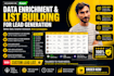 do data enrichment and list building for lead generation