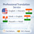 do professional english, hindi and marathi translation
