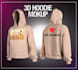 create high quality hoodie 3d mocup