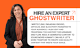 be your book and ebook writer, ebook ghostwriter, ghost writer
