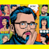 create a unique street pop art illustration
