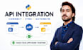integrate rest apis, webhooks and automate workflows with python