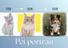 draw a cute of your pet portrait