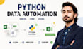 automate excel csv json data processing and cleaning with python