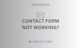 fix your contact form on wordpress