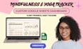 create google sheet, mindfulness tracker, spreadsheet for yoga instructors sheet