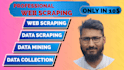 do web scraping, data mining, data collection and data entry
