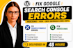 fix google search console errors indexing, 404, SEO german, speed optimizatioon