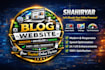 make a clean blog website for you