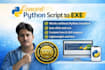 convert your python script to exe