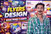 do professional and eye catching flyer for your business