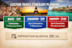 plan your custom travel itinerary and vacation