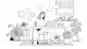 create custom line art illustrations from your ideas