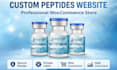 design custom peptides website, research peptide supplements woocomerce store