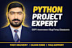 develop python projects, scripts, oop, automation, and fix errors