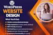 build wordpress website for business, website design, website development