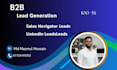 do b2b lead generation with verified linkedin leads