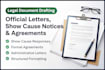 draft professional rti, legal replies and official documents