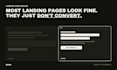 design a high converting landing page in figma